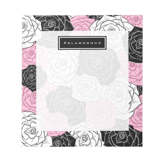 Bloc-note Rose moderne (Devant)
