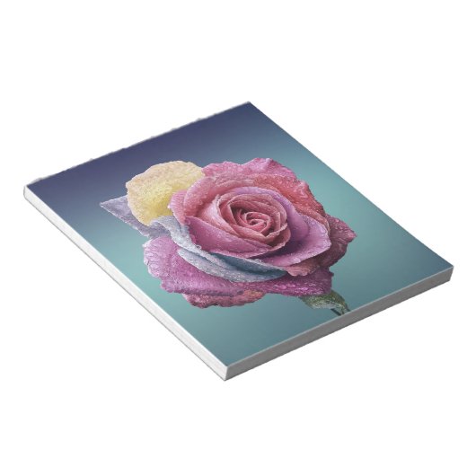 Bloc-note Rose multicolore (Incliné)