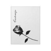 Bloc-note Rose noir Valentine Flower Thunder_Cove (Tourné)