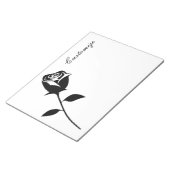 Bloc-note Rose noir Valentine Flower Thunder_Cove (Incliné)