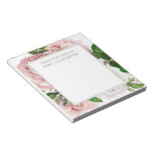 Bloc-note Rose Pâle Antique Floral De Bureau de (Incliné)
