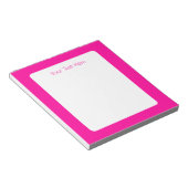 Bloc-note Rose perse solide rose profond (Incliné)