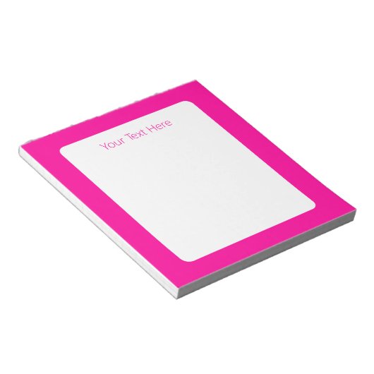 Bloc-note Rose perse solide rose profond (Incliné)