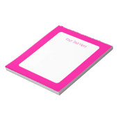 Bloc-note Rose perse solide rose profond (Tourné)