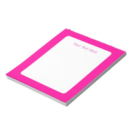 Bloc-note Rose perse solide rose profond (Tourné)