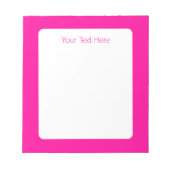 Bloc-note Rose perse solide rose profond (Devant)