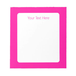 Bloc-note Rose perse solide rose profond