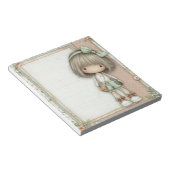 Bloc-note Rose Poussiéreuse Vert Sauge Blond Cendré Gi Flora (Incliné)