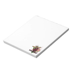Bloc-note Rose radiant et douce abeille, abeille-toi Postca