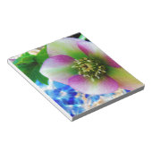 Bloc-note Rose rose carême bleu boule de verre (Incliné)