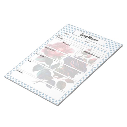 Bloc-note Rose rose et bleu Essayer Planner (Incliné)