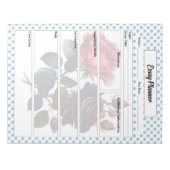 Bloc-note Rose rose et bleu Essayer Planner (Devant)