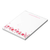 Bloc-note Rose Rose Flower Designer Business Publicité Pad (Tourné)
