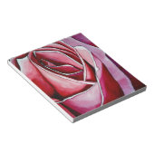 Bloc-note Rose Rose macro fleurs aquarelle art abstrait (Incliné)