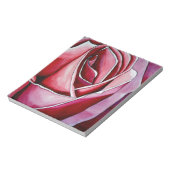 Bloc-note Rose Rose macro fleurs aquarelle art abstrait (Tourné)