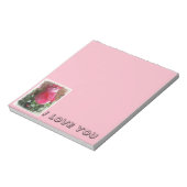 Bloc-note Rose rose Valentine (Tourné)