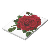 Bloc-note Rose rouge (Tourné)
