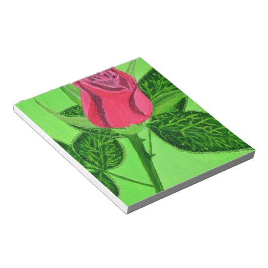 Bloc-note Rose rouge (Incliné)