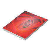Bloc-note Rose rouge en forme de coeur (Tourné)