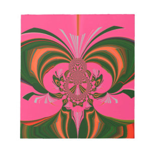 Bloc-note Rose rouge or vert