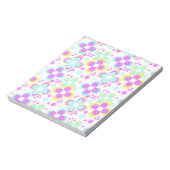 Bloc-note Rose, turquoise, floral (Tourné)