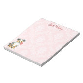 Bloc-note Rose Valentin Mini Berger Américain (Tourné)