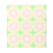 Bloc-note Rose vert pâle Blanc 3D Optique Motif dégradé (Devant)