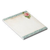 Bloc-note Rose victorienne et damas (Incliné)