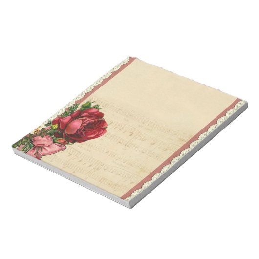 Bloc-note Rose vintage (Tourné)