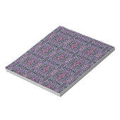 Bloc-note Rose violet géométrique (Tourné)