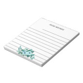 Bloc-note Rose watercolour  Mom Personalized Name  (Tourné)