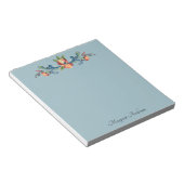 Bloc-note Rosemaling bleu et rouge (Incliné)