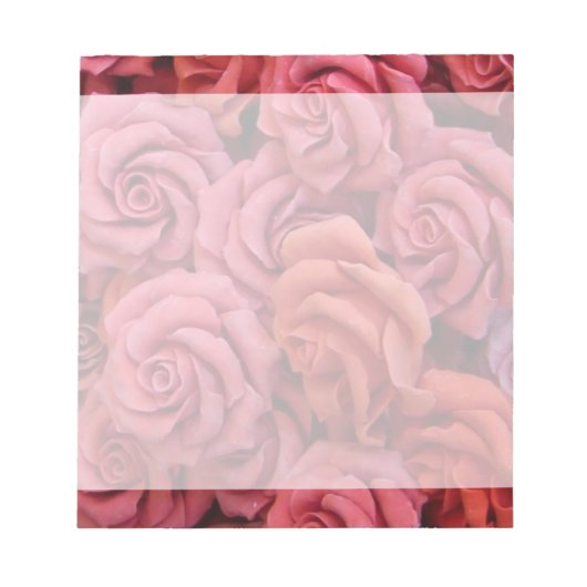 Bloc-note Roses à fleurs roses (Devant)