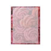 Bloc-note Roses à fleurs roses (Tourné)