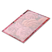 Bloc-note Roses à fleurs roses (Incliné)