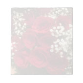 Bloc-note Roses and Baby's Breath Notepads (Devant)