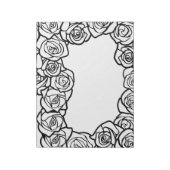 Bloc-note Roses blanches Vintages (Tourné)