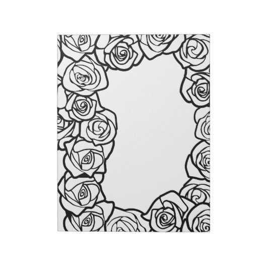 Bloc-note Roses blanches Vintages (Tourné)