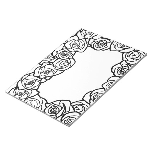 Bloc-note Roses blanches Vintages (Incliné)