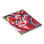 Bloc-note Roses d'art original à l'aquarelle rose (Incliné)