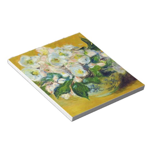 Bloc-note Roses de Noël (par Claude Monet) (Incliné)