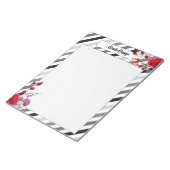 Bloc-note Roses en bandes _ Brain Dump (Incliné)