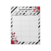 Bloc-note Roses en bandes_ Équations importantes (Tourné)