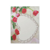 Bloc-note Roses et Coeurs Mariages Floral Love (Tourné)