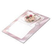 Bloc-note Roses et Coeurs Mariages Floral Love (Incliné)