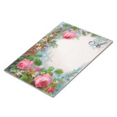 BLOC-NOTE ROSES ET JASMINES BEAUTÉ FLORALE MONOGAME (Incliné)