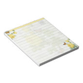 Bloc-note Roses jaunes et papillons (Incliné)