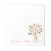 Bloc-note Roses jolies en rose (Devant)