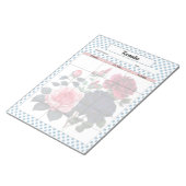 Bloc-note Roses rose et bleu Formules et équations Planifica (Incliné)