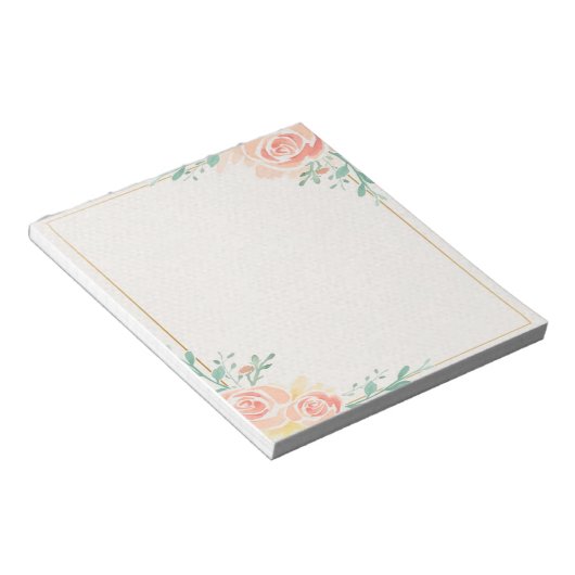 Bloc-note Roses roses (Incliné)